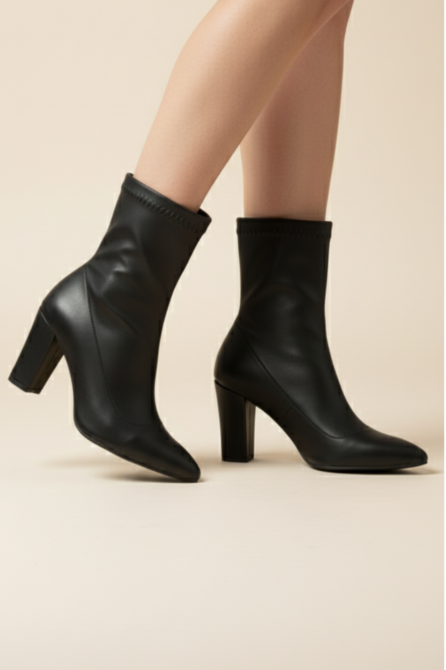 Brielfy Streç Siyah 9cm Topuklu Kadın Bot | Sofistike Form, Kusursuz Duruş