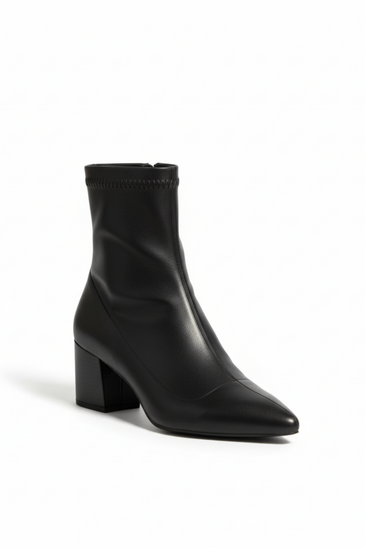 Brielfy Streç Siyah 5cm Topuklu Kadın Bot | Modern Minimalizm ve Güçlü Duruş