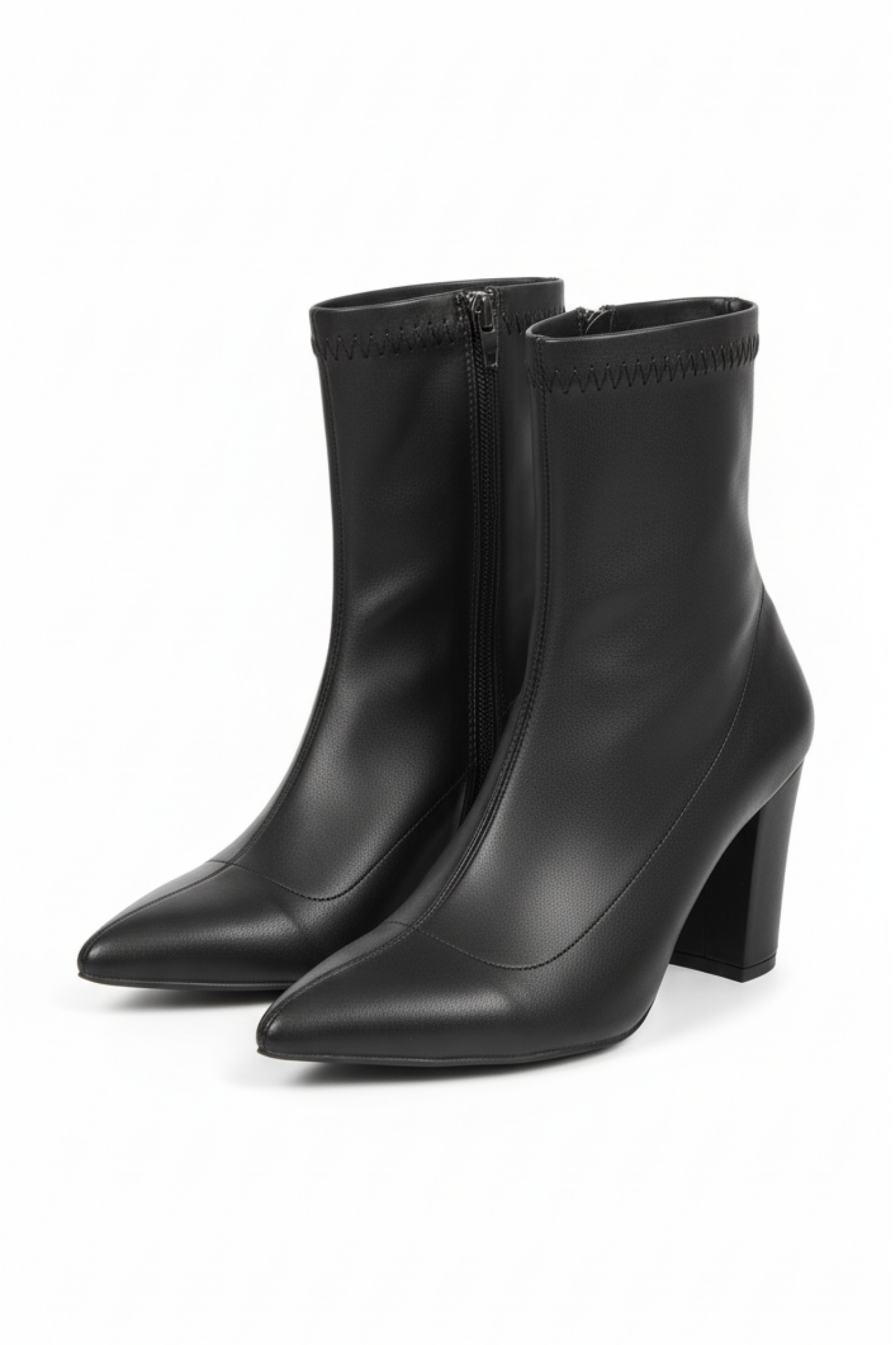 Brielfy Streç Siyah 9cm Topuklu Kadın Bot | Sofistike Form, Kusursuz Duruş