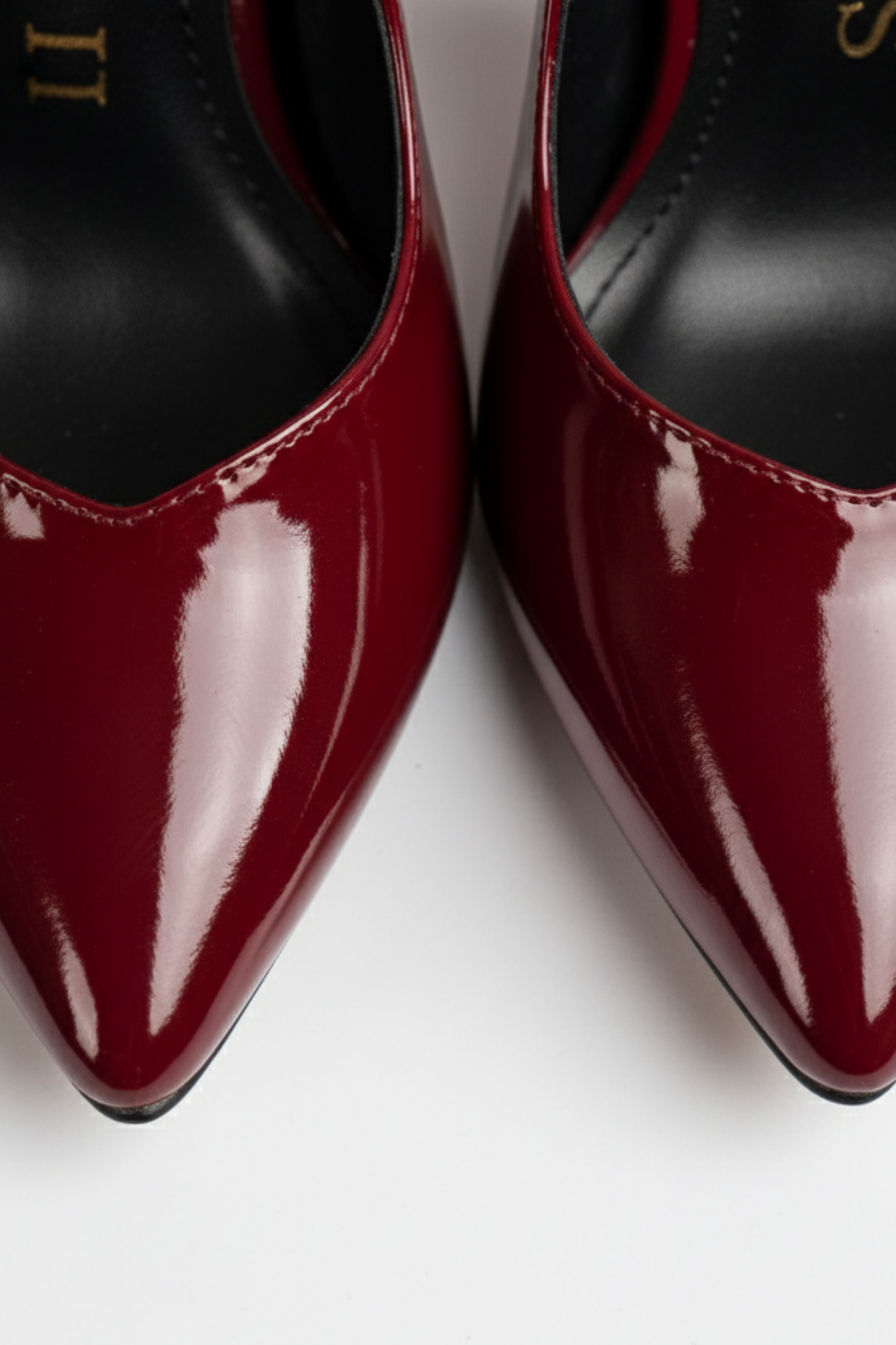 BRIELFY – Grace Slingback Bordo Parlak İnce Topuklu Ayakkabı